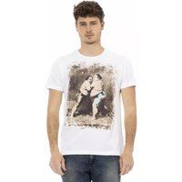 Grafik Sumo Ringer Print Baumwoll T-Shirt