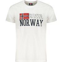 Norwegen Flaggen Grafikdruck T-Shirt