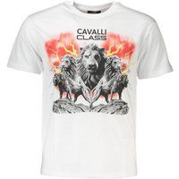 T-Shirt mit Löwen-Grafikprint aus Baumwolle