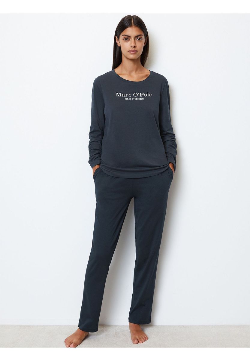 Bequemes Langarm Loungewear Oberteil