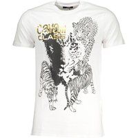 T-Shirt mit Tierdruck und Rundhalsausschnitt