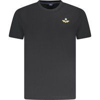 Baumwoll T-Shirt mit gesticktem Logo