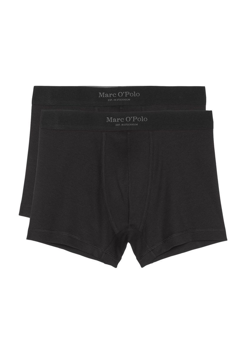 Iconic Rippen Baumwoll Boxershorts Doppelpack
