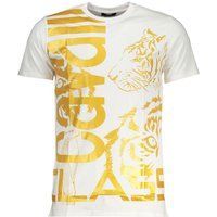 Weißes Baumwoll-T-Shirt mit Tigergrafik