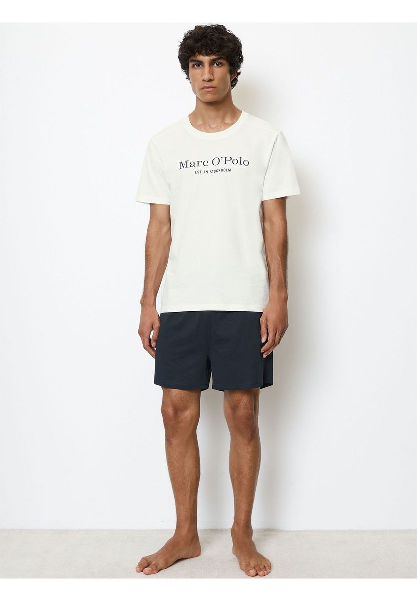 Klassisches Baumwoll-T-Shirt mit Logo-Print