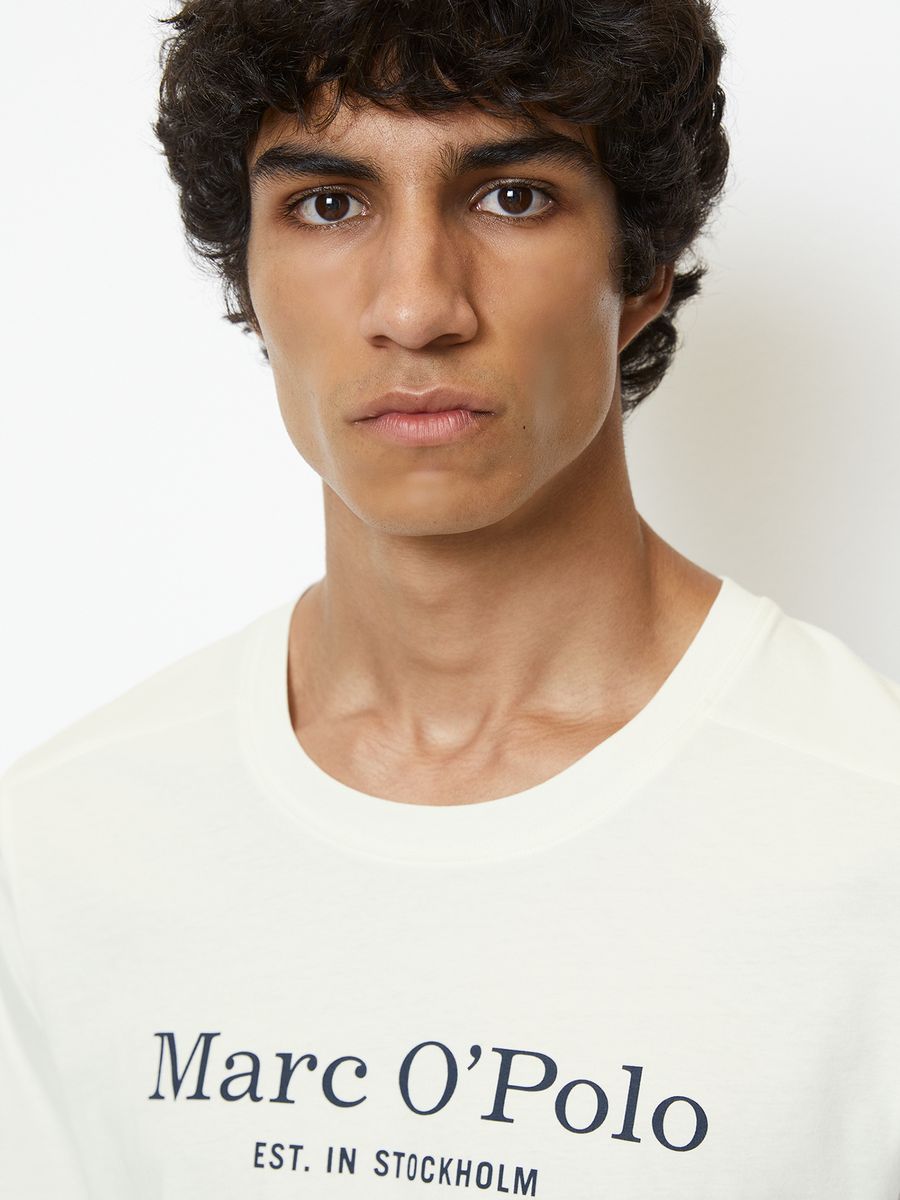 Klassisches Baumwoll-T-Shirt mit Logo-Print