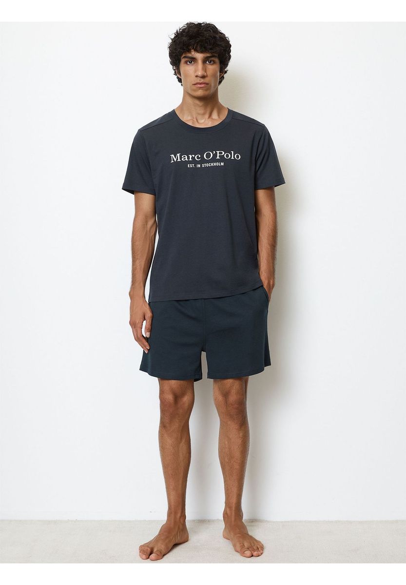 Klassisches Baumwoll-T-Shirt mit Logo-Print