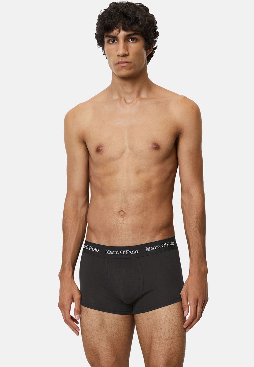 Schwarze Herren Trunk Unterwäsche mit Logo-Bund