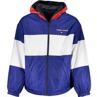 Farbblock Windbreaker Jacke mit Kapuze