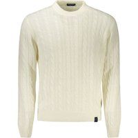 Herren grauer Zopfmuster Pullover
