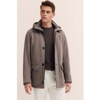 Kapuzenjacke aus Wollmischung