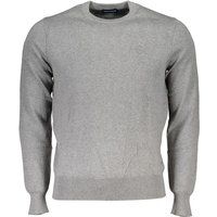 Klassischer Rundhals-Strickpullover aus Baumwolle