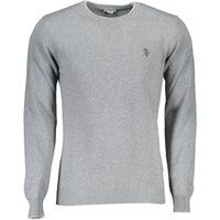 Klassischer Baumwollpullover mit Rundhalsausschnitt