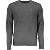 Klassischer Merinowoll-Pullover mit Rundhalsausschnitt