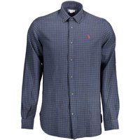 Klassisches Herren-Gingham-Langarmhemd