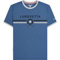 Herren-T-Shirt im Ringer-Stil mit Logo