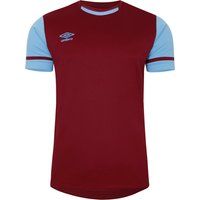 Umbro - "Cavelle" T-Shirt für Herren (Weinrot/Himmelblau)