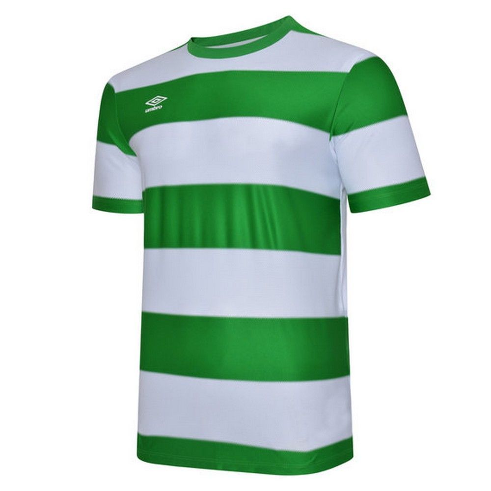 Gestreiftes Kurzarm-Fußballtrikot
