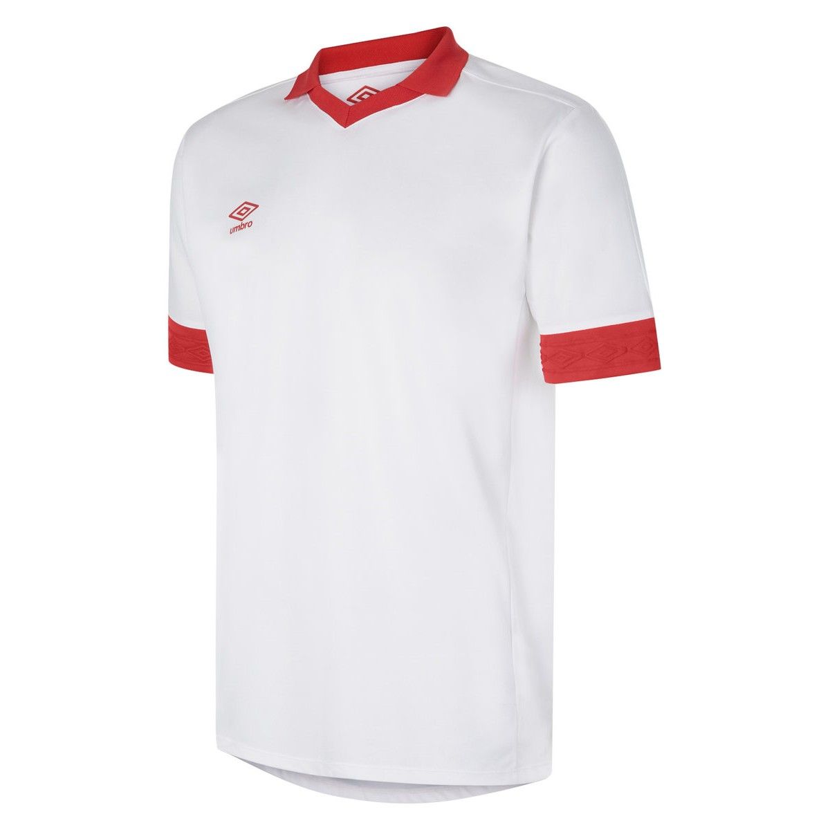 Herren Fußballtrikot, Weiß und Rot