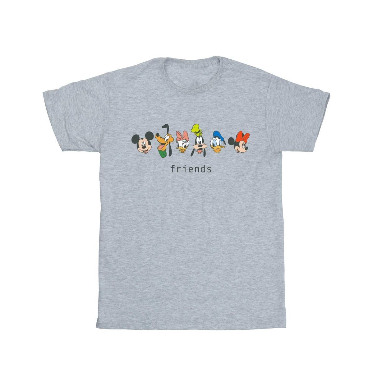 T-Shirt mit Cartoonfiguren und Rundhalsausschnitt