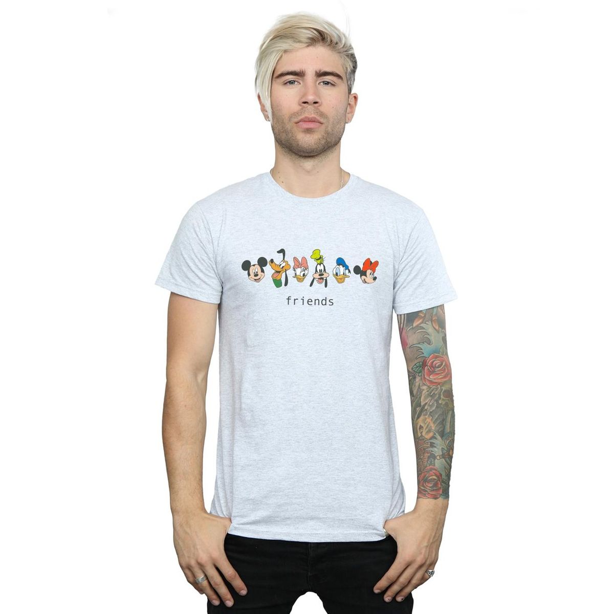 Crewneck-T-Shirt mit Charakter-Grafik