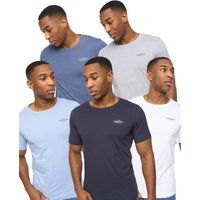 Herren Basic T-Shirt Set mit Unifarben
