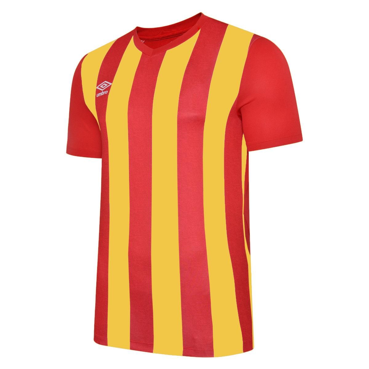 Gestreiftes Kurzarm-Fußballtrikot
