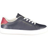 Navy-Leder-Freizeitsneakers