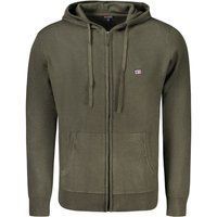 Lässiger Baumwoll-Kapuzenpullover mit Reißverschluss