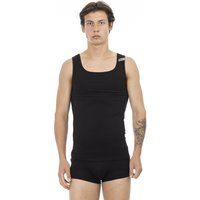 Herren Tanktop einfarbig schwarz