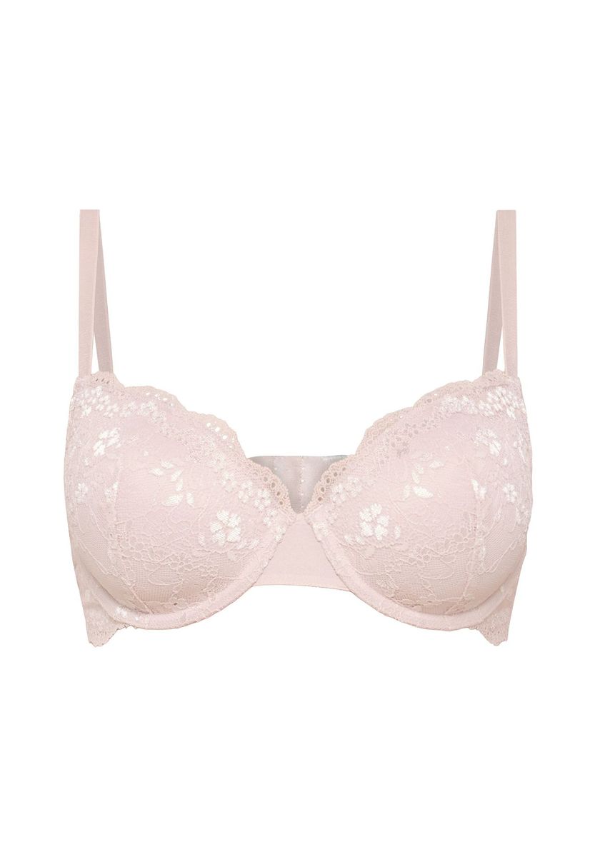 BH mit gepolstertem Bügel und Blumenspitze