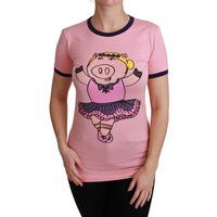 Schweine-Ballerina Grafik T-Shirt Kurzarm