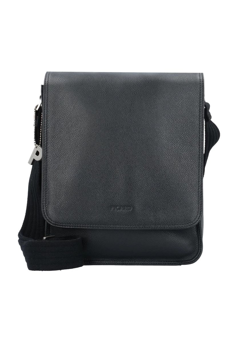 PICARD Umhängetasche, uni, Leder, für Herren, schwarz, 99