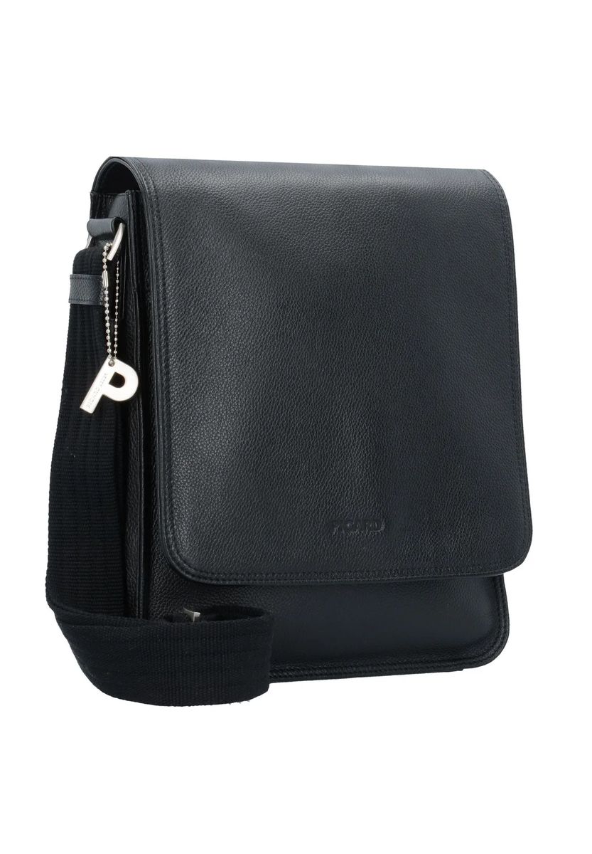 PICARD Umhängetasche, uni, Leder, für Herren, schwarz, 99