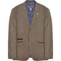 Lambretta Herren Morgan Fischgrät-Blazer (Braun)