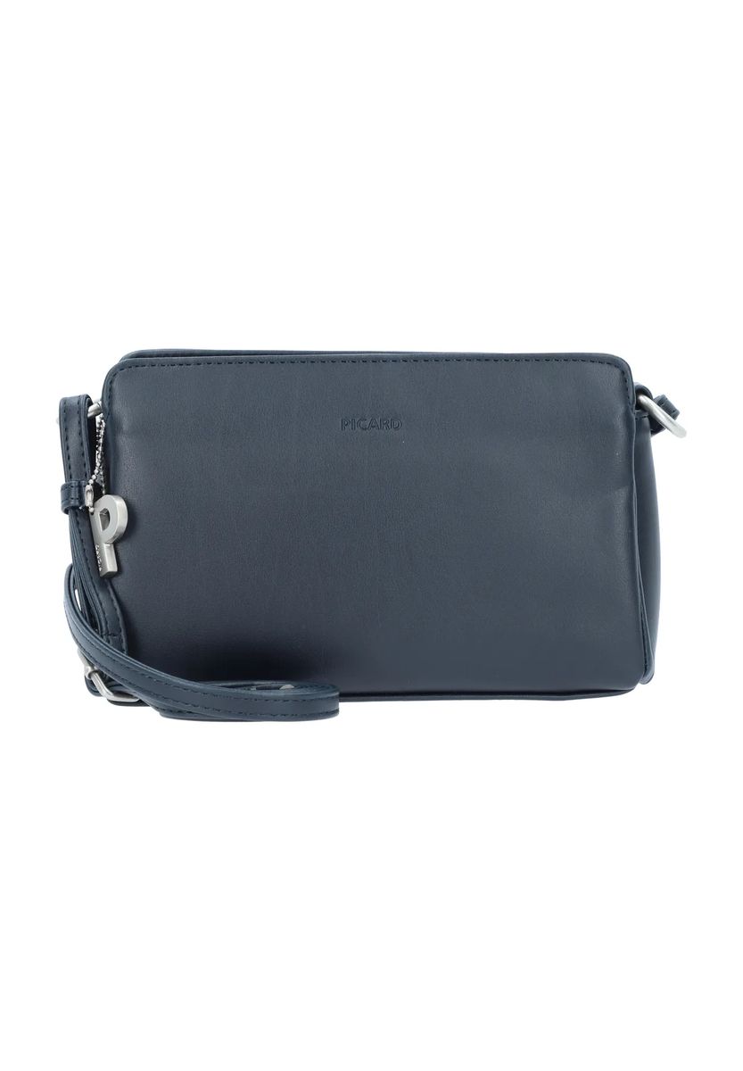 PICARD Umhängetasche "Full", Kunstleder, Reißverschluss, uni, für Damen, blau, 99