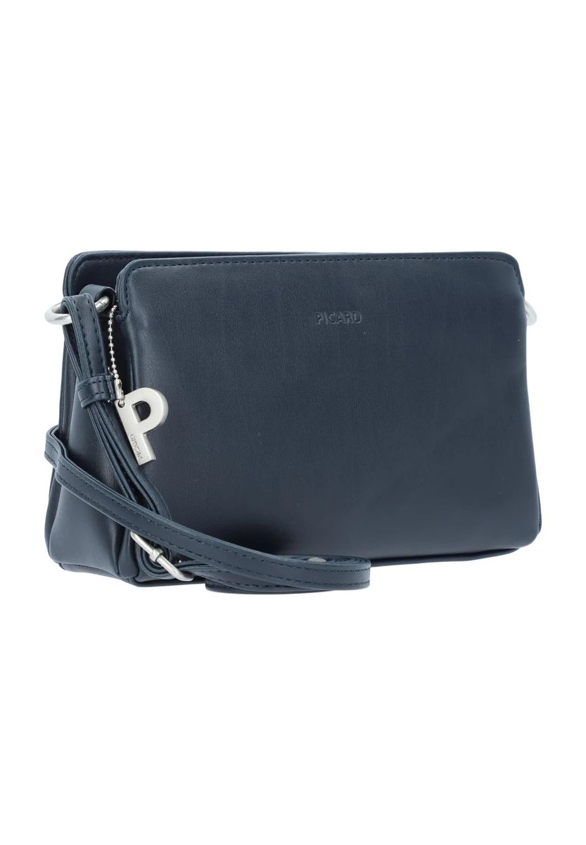 PICARD Umhängetasche "Full", Kunstleder, Reißverschluss, uni, für Damen, blau, 99