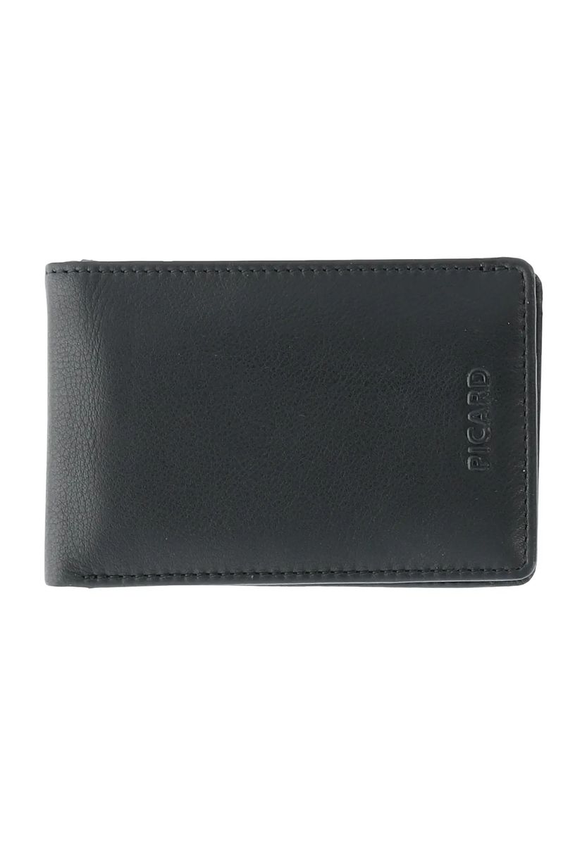 PICARD Geldbörse "Brooklyn", Leder, uni, für Herren, schwarz, 99