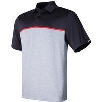 Under Armour - "Playoff 3.0" Poloshirt für Herren (Rot/Schwarz)