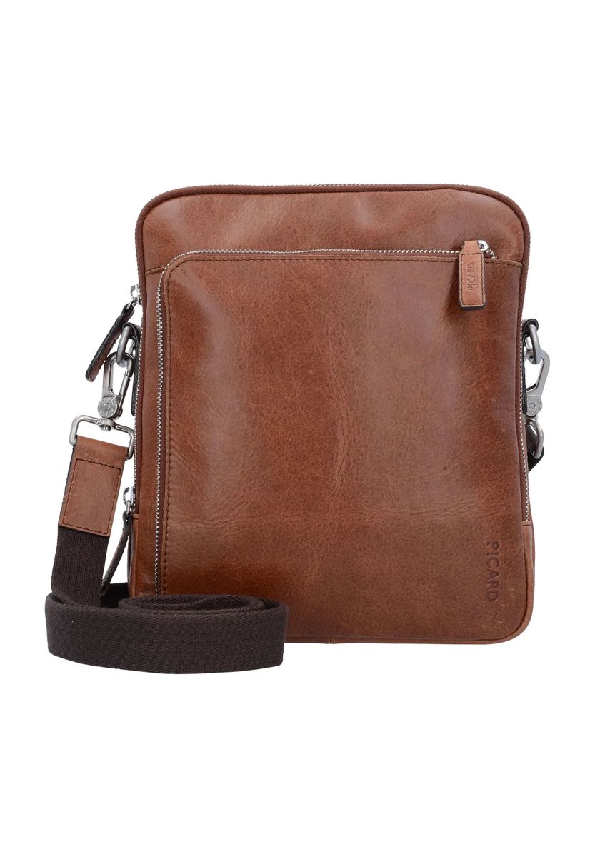 PICARD Umhängetasche " Buddy M ", Leder, uni, für Herren, braun, 99