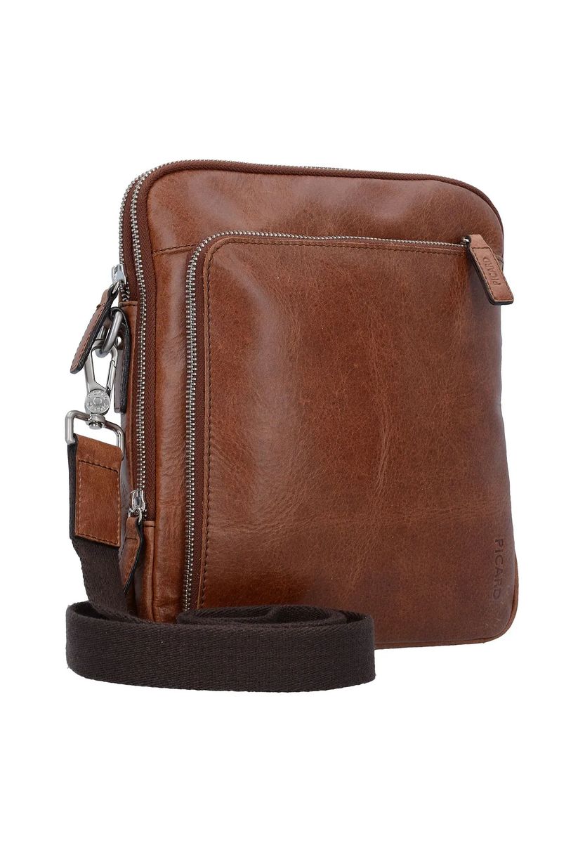 PICARD Umhängetasche " Buddy M ", Leder, uni, für Herren, braun, 99