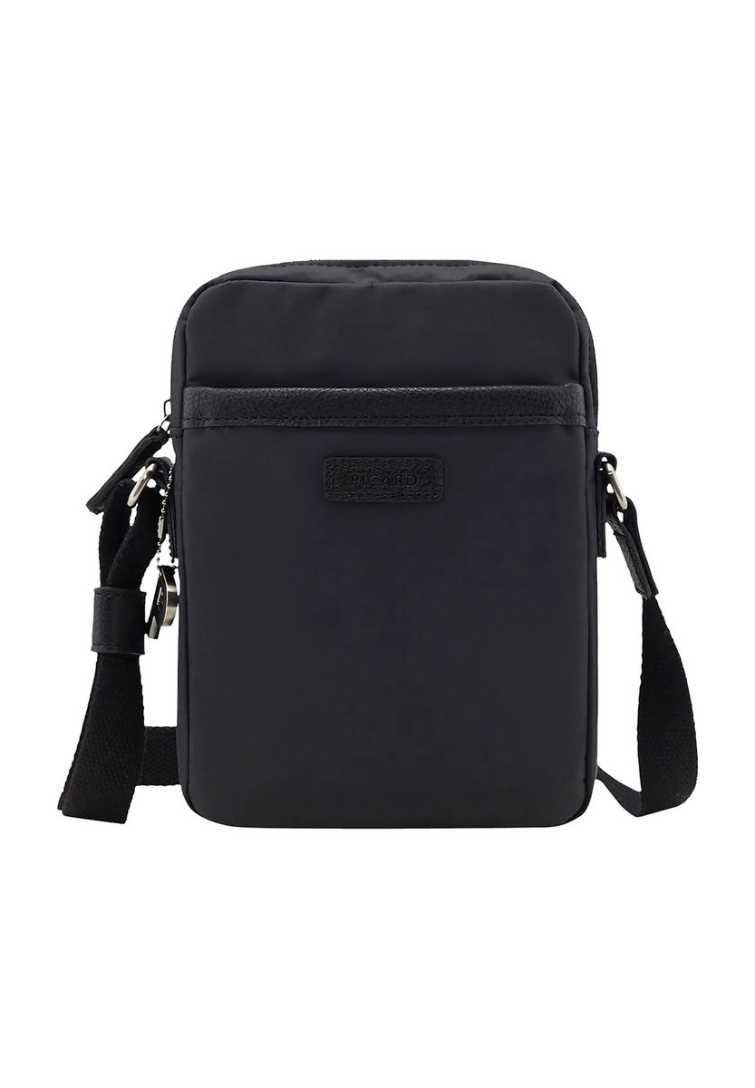 PICARD Umhängetasche "Spore", Nylon, Emblem, uni, für Herren, schwarz