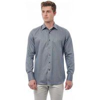 Gemustertes Slim Fit Langarmhemd
