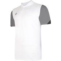 Umbro - "Total" Poloshirt für Herren - Training (Weiß/Titanium-Grau/Schwarz)
