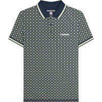 Großes Poloshirt mit geometrischem Muster
