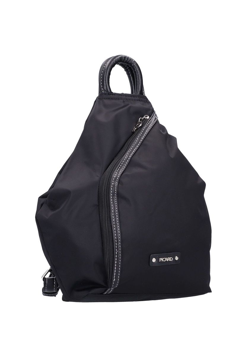 City-Rucksack aus Nylon mit Reißverschlussdetail