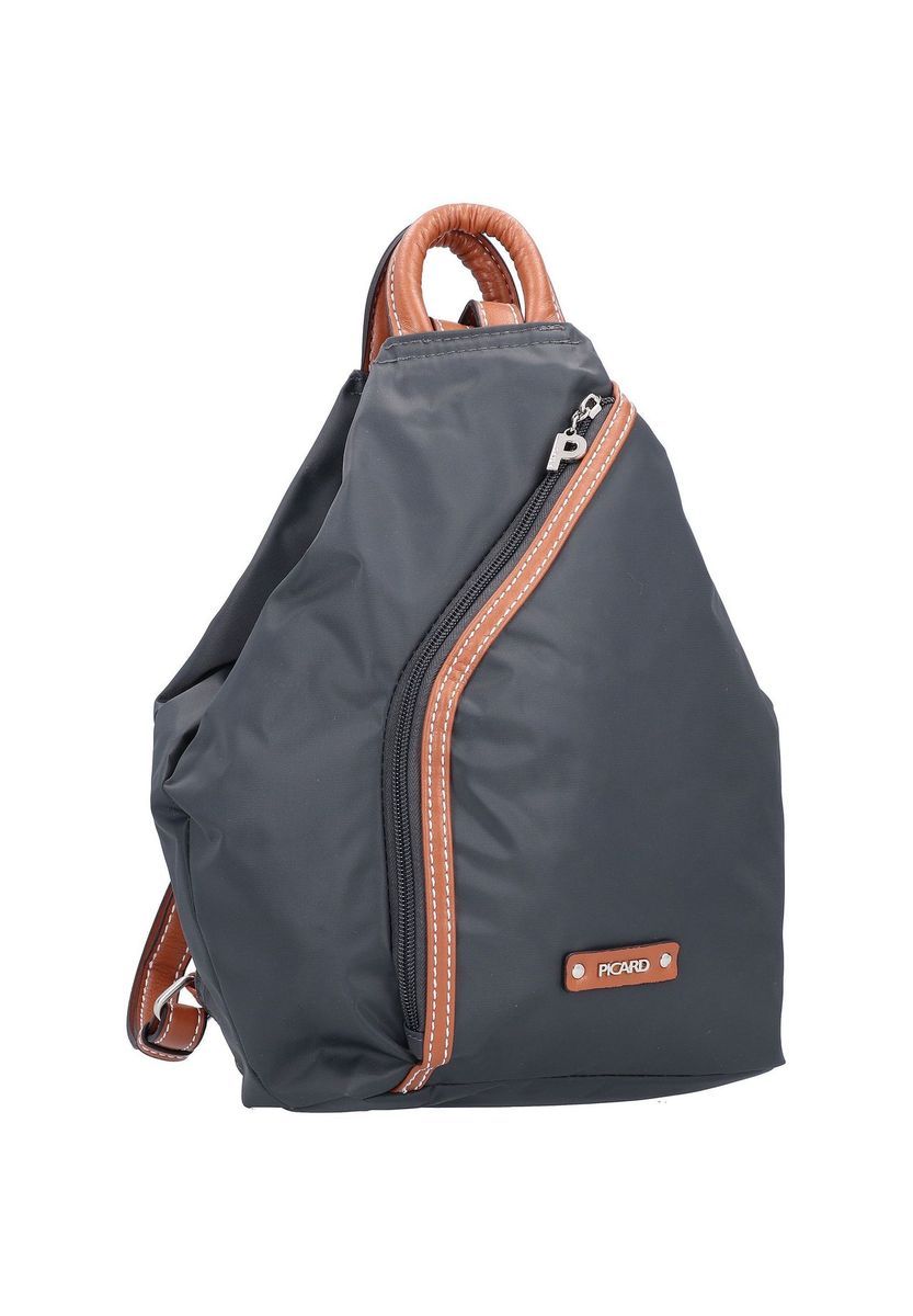 Lässiger City-Rucksack aus Nylon mit Anhänger