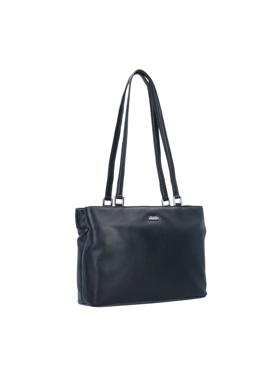 PICARD Shopper "Really", Rindsleder, zwei Reißverschluss Hauptfächer, uni, für Damen, schwarz, 99