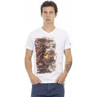 Medusa Grafik V-Ausschnitt T-Shirt
