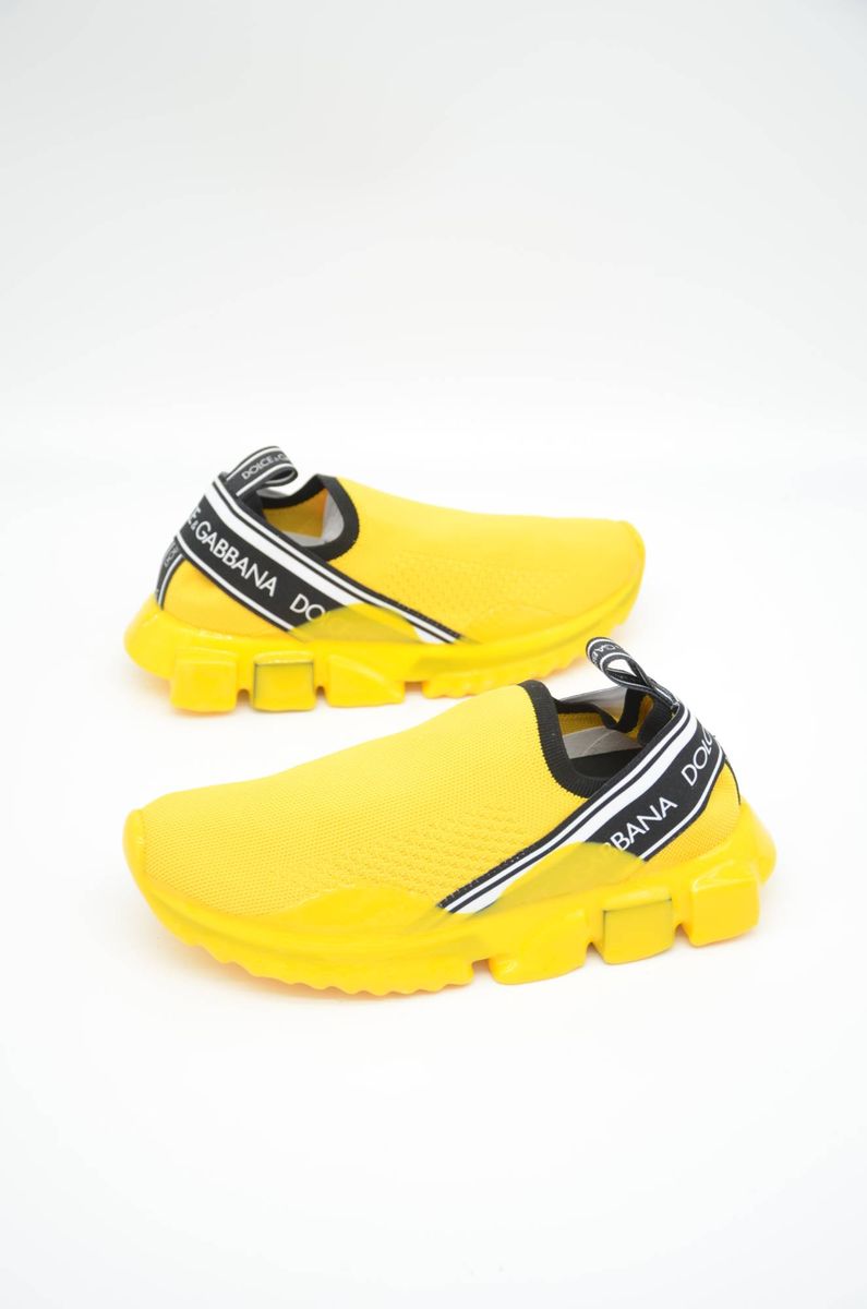 Dolce & Gabbana Gelber Slipper-Sneaker